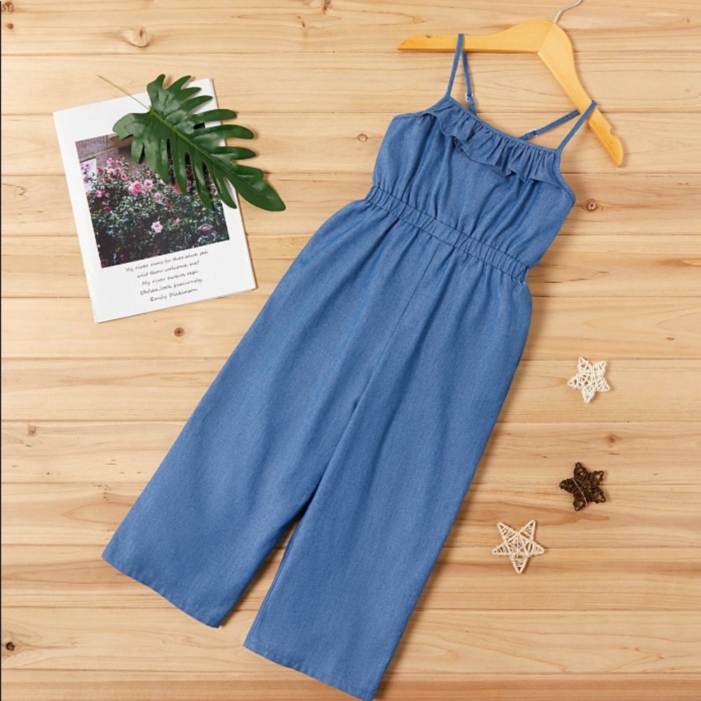 Toddler Girls Ruffle Jumpsuit/